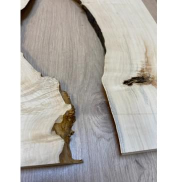 Клён Американский Каповый заготовка на топ под заливку Смешанный А 19х210-120х470 мм 2шт-9