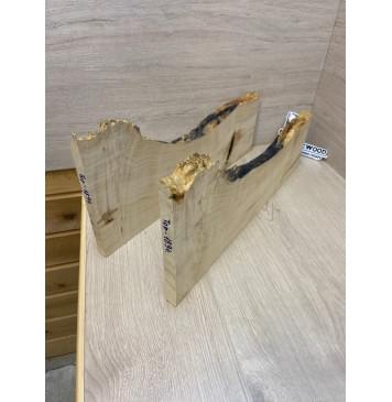 Клён Американский Каповый заготовка на топ под заливку Смешанный А 19х210-120х470 мм 2шт-13