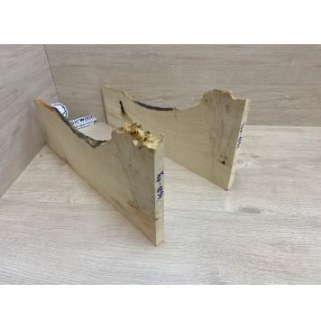 Клён Американский Каповый заготовка на топ под заливку Смешанный А 19х210-120х470 мм 2шт-14
