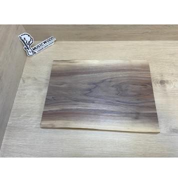 Орех Американский Заболонь заготовка на топ для Тревел гитары Тангент АА 22х268х365 мм - (цельный) АКЦИЯ-1