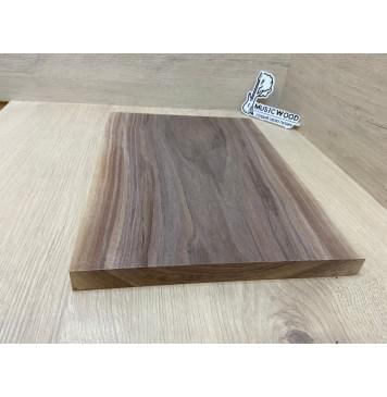 Орех Американский Заболонь заготовка на топ для Тревел гитары Тангент АА 22х268х365 мм - (цельный) АКЦИЯ-10