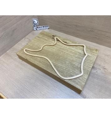 Корина Белая заготовка корпуса для Тревел гитары Смешанный А 52х270х415 мм (Массив) Уценка-червоточины Корина Белая заготовка корпуса для Тревел гитары Смешанный А 52х270х415 мм (Массив) Уценка-червоточины-1