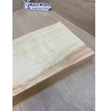 Клён Американский Волнистый заготовка на топ для Тревел гитары Смешанный АА Волна А 40х145-135х430 мм (1 шт под распил)-5