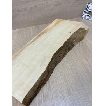 Клён Американский Волнистый заготовка на топ для Тревел гитары Смешанный АА Волна А 40х145-135х430 мм (1 шт под распил)-7