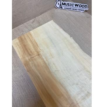 Клён Американский Волнистый заготовка на топ для Тревел гитары Смешанный АА Волна А 40х145-135х430 мм (1 шт под распил)-9