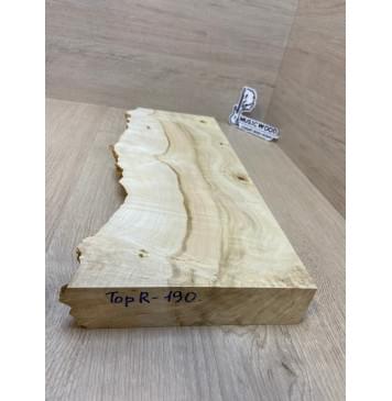 Клён Американский Каповый заготовка на топ под заливку Смешанный А Кап А 45х160-145х445 мм (1 шт под распил)-2