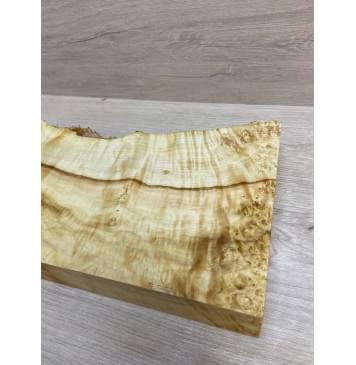 Клён Американский Каповый заготовка на топ под заливку Смешанный А Кап А 45х160-145х445 мм (1 шт под распил)-14