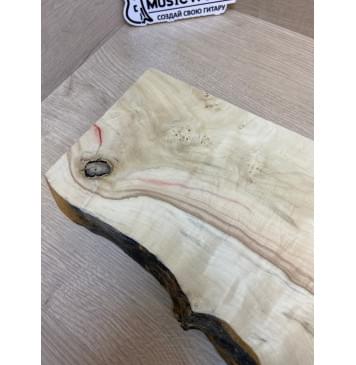 Клён Американский Каповый заготовка на топ под заливку Смешанный АА Кап АА 45х175-140х435 мм (1 шт под распил)-6