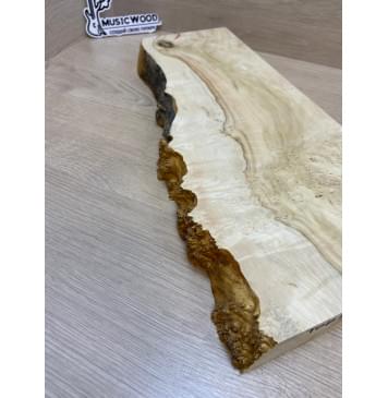 Клён Американский Каповый заготовка на топ под заливку Смешанный АА Кап АА 45х175-140х435 мм (1 шт под распил)-7