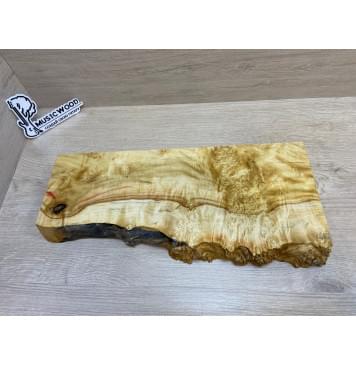 Клён Американский Каповый заготовка на топ под заливку Смешанный АА Кап АА 45х175-140х435 мм (1 шт под распил)-0