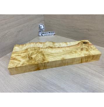Клён Американский Каповый заготовка на топ под заливку Смешанный АА Кап АА 45х175-140х435 мм (1 шт под распил)-20
