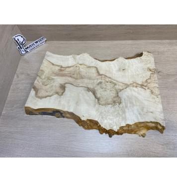 Клён Американский Каповый заготовка на топ под заливку Смешанный АА Кап ААА 28х310-280х480-460 мм (цельный)-2