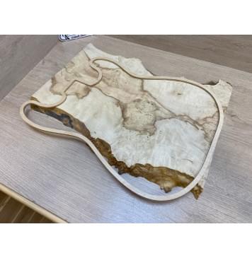 Клён Американский Каповый заготовка на топ под заливку Смешанный АА Кап ААА 28х310-280х480-460 мм (цельный)-3