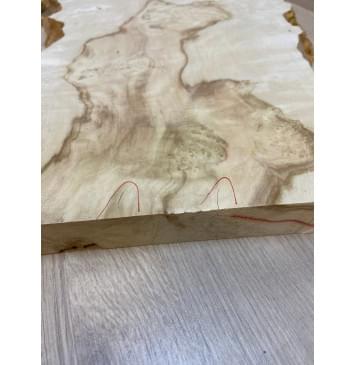 Клён Американский Каповый заготовка на топ под заливку Смешанный АА Кап ААА 28х310-280х480-460 мм (цельный)-8