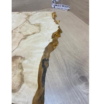 Клён Американский Каповый заготовка на топ под заливку Смешанный АА Кап ААА 28х310-280х480-460 мм (цельный)-10