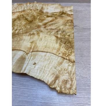 Клён Американский Каповый заготовка на топ под заливку Смешанный АА Кап ААА 28х310-280х480-460 мм (цельный)-14