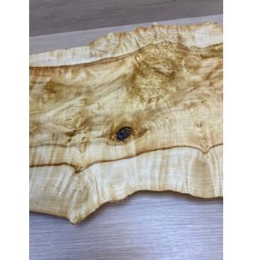 Клён Американский Каповый заготовка на топ под заливку Смешанный АА Кап ААА 28х310-280х480-460 мм (цельный)-12