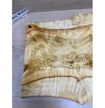 Клён Американский Каповый заготовка на топ под заливку Смешанный АА Кап ААА 28х310-280х480-460 мм (цельный)-13