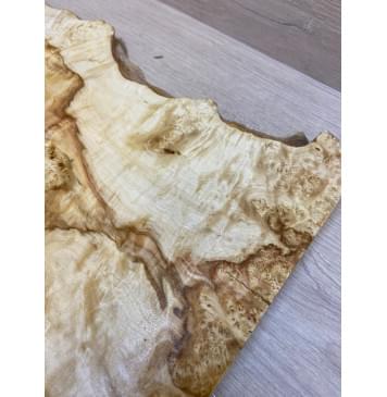 Клён Американский Каповый заготовка на топ под заливку Смешанный АА Кап ААА 28х310-280х480-460 мм (цельный)-20