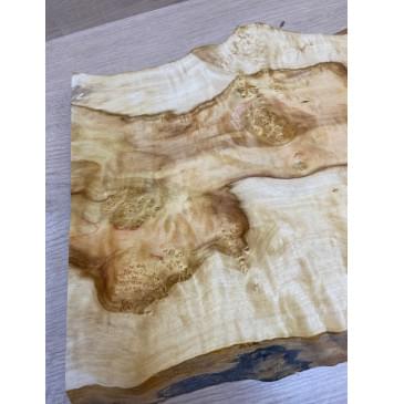 Клён Американский Каповый заготовка на топ под заливку Смешанный АА Кап ААА 28х310-280х480-460 мм (цельный)-18