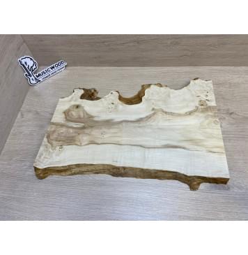 Клён Американский Каповый заготовка на топ под заливку Смешанный АА Кап АА 22х290-235х450-440 мм (цельный)-1