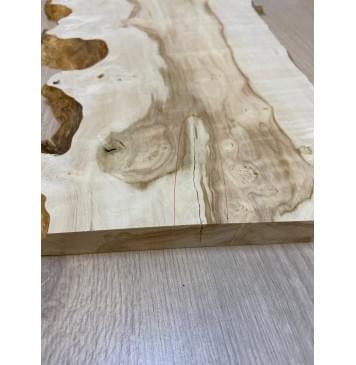 Клён Американский Каповый заготовка на топ под заливку Смешанный АА Кап АА 22х290-235х450-440 мм (цельный)-4