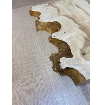 Клён Американский Каповый заготовка на топ под заливку Смешанный АА Кап АА 22х290-235х450-440 мм (цельный)-5