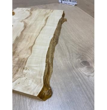 Клён Американский Каповый заготовка на топ под заливку Смешанный АА Кап АА 22х290-235х450-440 мм (цельный)-6