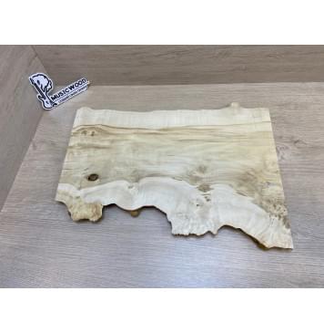 Клён Американский Каповый заготовка на топ под заливку Смешанный АА Кап АА 22х290-235х450-440 мм (цельный)-0