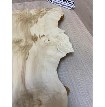 Клён Американский Каповый заготовка на топ под заливку Смешанный АА Кап АА 22х290-235х450-440 мм (цельный)-15