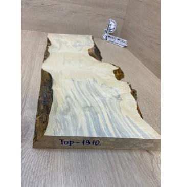 Клён Американский Каповый заготовка на топ под заливку Тангент АА Кап АА 28х205х535-480 мм (цельный)-1