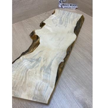 Клён Американский Каповый заготовка на топ под заливку Тангент АА Кап АА 28х205х535-480 мм (цельный)-6