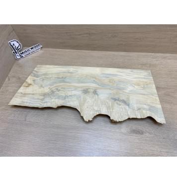 Клён Американский Каповый заготовка на топ под заливку Тангент АА Кап АА 28х205х535-480 мм (цельный)-7