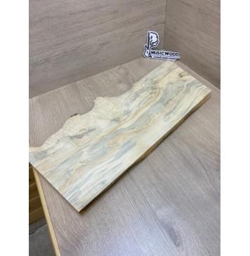 Клён Американский Каповый заготовка на топ под заливку Тангент АА Кап АА 28х205х535-480 мм (цельный)-12