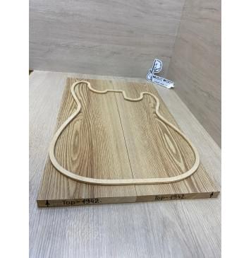 Ясень Дальневосточный Легкий заготовка на топ Смешанный АА 16х169х530 мм, 2 шт. (книжкой), 564 кг/м3-1