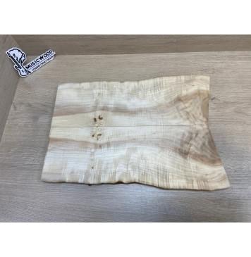 Клён Американский Волнистый заготовка на топ для Тревел гитары Смешанный А Волна АА 17х160-142х455-430 мм - 2 шт. (книжкой) АКЦИЯ-2