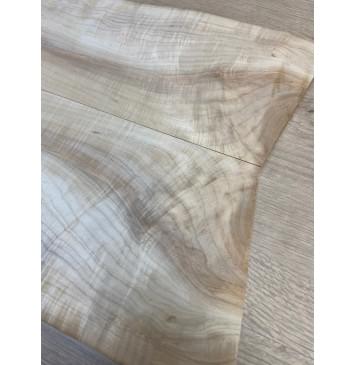 Клён Американский Волнистый заготовка на топ для Тревел гитары Смешанный А Волна АА 17х160-142х455-430 мм - 2 шт. (книжкой) АКЦИЯ-3