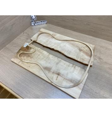 Клён Американский Волнистый заготовка на топ для Тревел гитары Смешанный А Волна АА 17х160-142х455-430 мм - 2 шт. (книжкой) АКЦИЯ-11