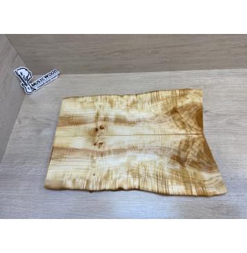 Клён Американский Волнистый заготовка на топ для Тревел гитары Смешанный А Волна АА 17х160-142х455-430 мм - 2 шт. (книжкой) АКЦИЯ-0