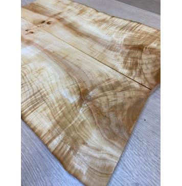 Клён Американский Волнистый заготовка на топ для Тревел гитары Смешанный А Волна АА 17х160-142х455-430 мм - 2 шт. (книжкой) АКЦИЯ-10