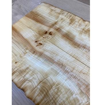 Клён Американский Волнистый заготовка на топ для Тревел гитары Смешанный А Волна АА 17х160-142х455-430 мм - 2 шт. (книжкой) АКЦИЯ-9