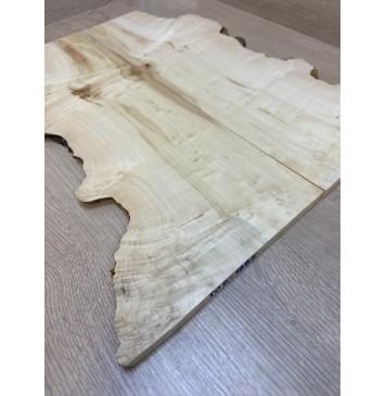 Клён Американский Каповый заготовка на топ под заливку Смешанный АА Кап АА 9х175-150х480 мм (2шт. книжкой) АКЦИЯ-3