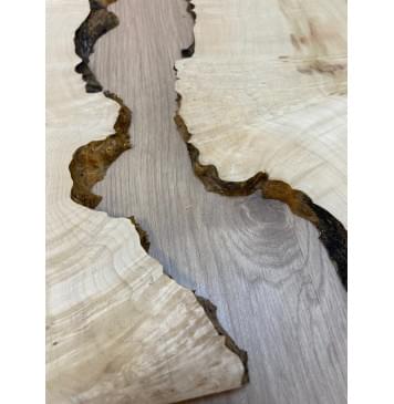 Клён Американский Каповый заготовка на топ под заливку Смешанный АА Кап АА 9х175-150х480 мм (2шт. книжкой) АКЦИЯ-9