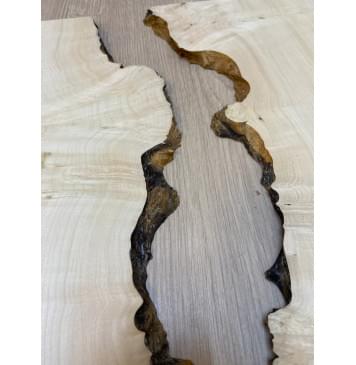 Клён Американский Каповый заготовка на топ под заливку Смешанный АА Кап АА 9х175-150х480 мм (2шт. книжкой) АКЦИЯ-6