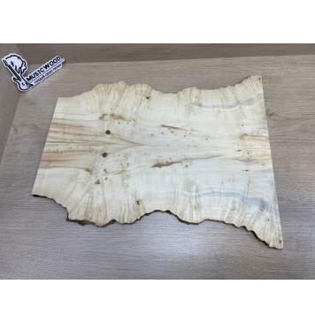 Клён Американский Каповый заготовка на топ под заливку Смешанный АА Кап АА 11х170-140х485 мм (2шт. книжкой) АКЦИЯ-0