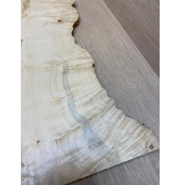 Клён Американский Каповый заготовка на топ под заливку Смешанный АА Кап АА 11х170-140х485 мм (2шт. книжкой) АКЦИЯ-5