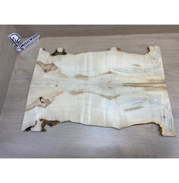 Клён Американский Каповый заготовка на топ под заливку Смешанный АА Кап А 9х170-150х565 мм (2шт. книжкой) -0