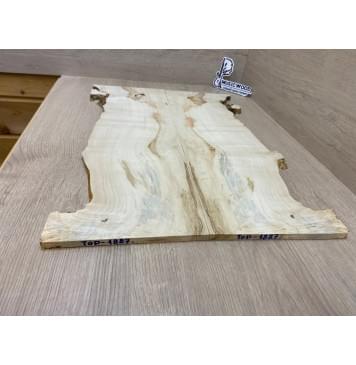 Клён Американский Каповый заготовка на топ под заливку Смешанный АА Кап А 9х170-150х565 мм (2шт. книжкой) -1