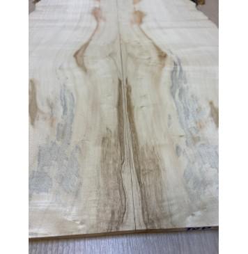 Клён Американский Каповый заготовка на топ под заливку Смешанный АА Кап А 9х170-150х565 мм (2шт. книжкой) -2