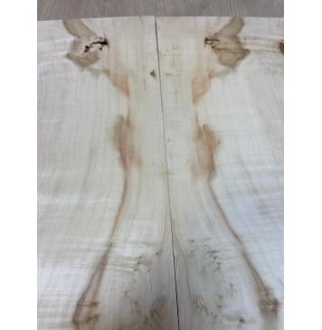 Клён Американский Каповый заготовка на топ под заливку Смешанный АА Кап А 9х170-150х565 мм (2шт. книжкой) -3